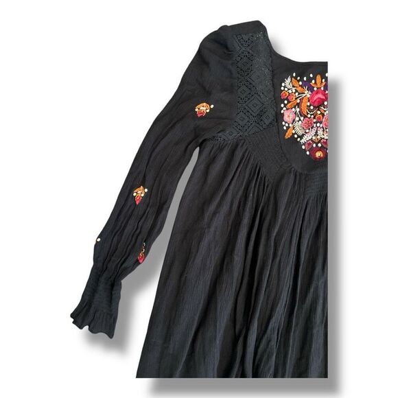 Free People Mojave A-Line Embroidered Dress Size Extra Small - Picture 3 of 7